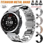 Titanium Metal Wrist Band Strap For Garmin Fenix 8 7X 6X Pro 5X 3 HR QuickFit