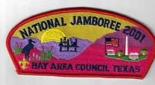 2001 National Jamboree JSP Bay Area Council Texas RED Bdr. [GA-2258]