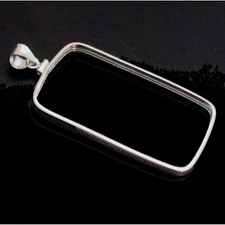 Coin Bezel 1 oz Sunshine Silver Bar Sterling Silver Bezel Fits 50mm x 29mm x 2.7