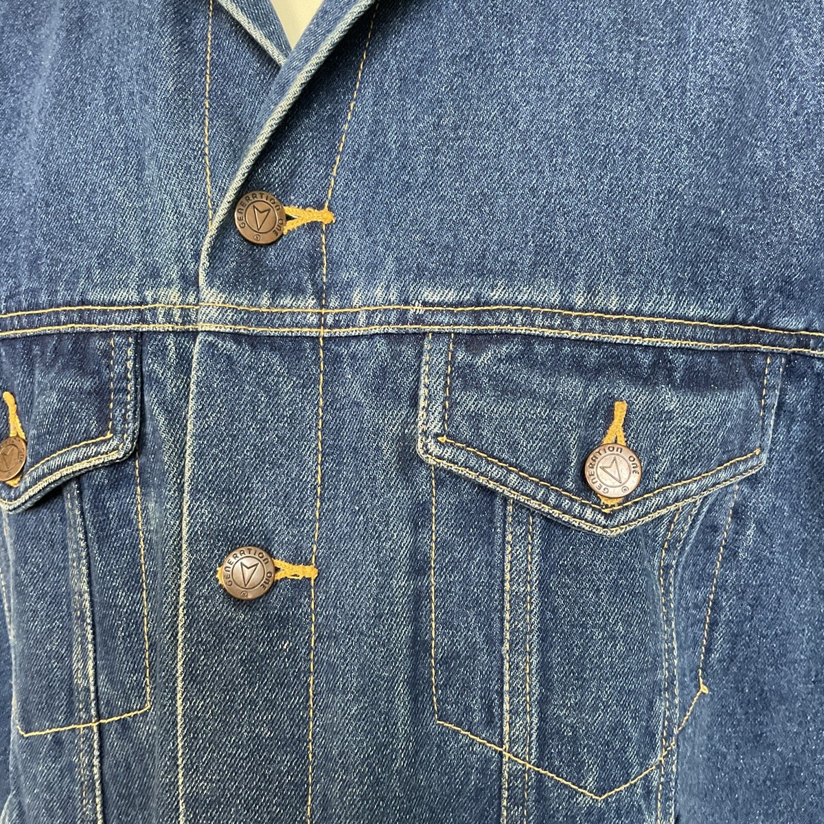Genuine Vintage Generation One Mens XL Heavy Denim Trucker Genuine Vintage Generation One Mens XL Heavy Denim Trucker
