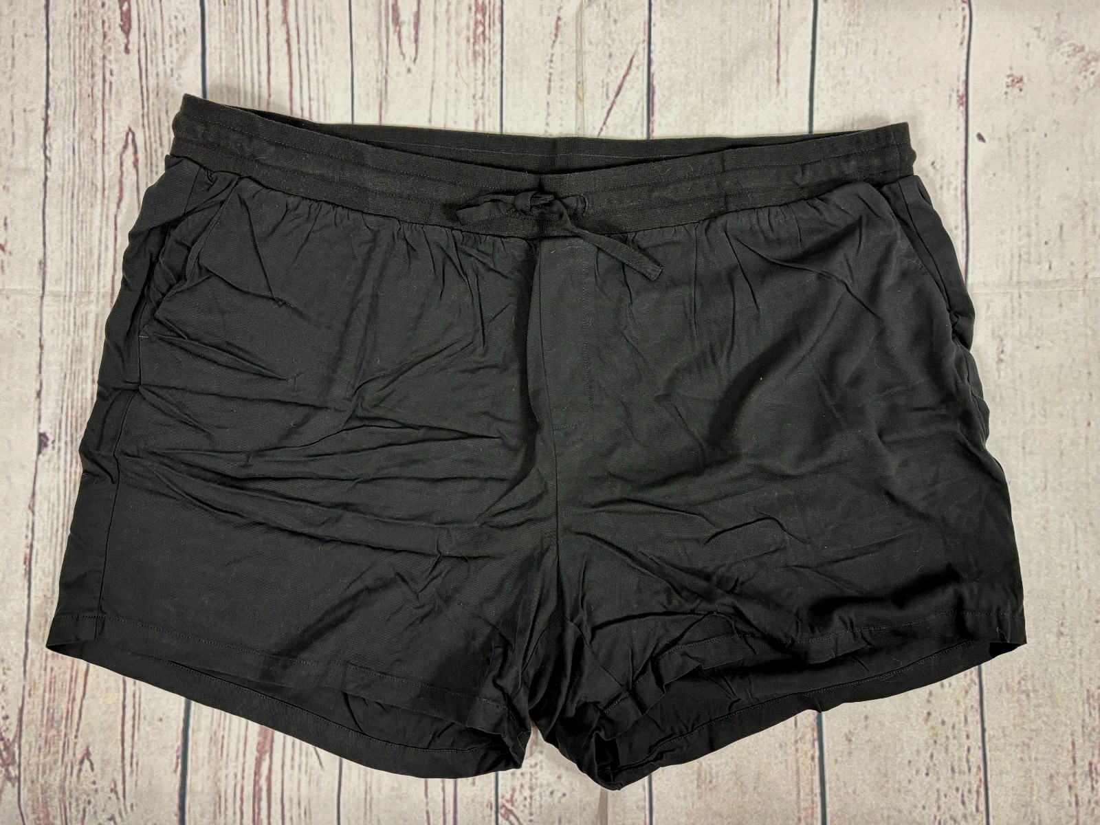 Torrid Solid Black Stretch Drawstring Waist Woven… - image 1