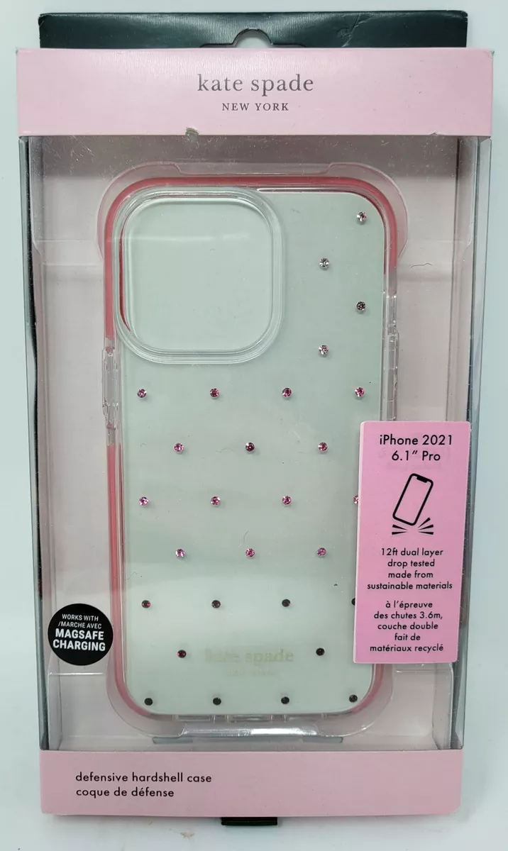 Kate Spade Defensive Hardshell Case for iPhone 13 Pro Pin Dot