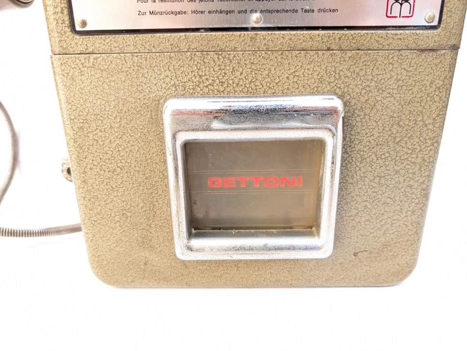 Telefono A Gettoni gettoniera vintage phone da cabina telefonica sip modernariat - Immagine 4 di 4