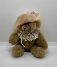 Cartier Bear Co 1984 designer original by Deri Cartier Brown Plush Bear With Hat