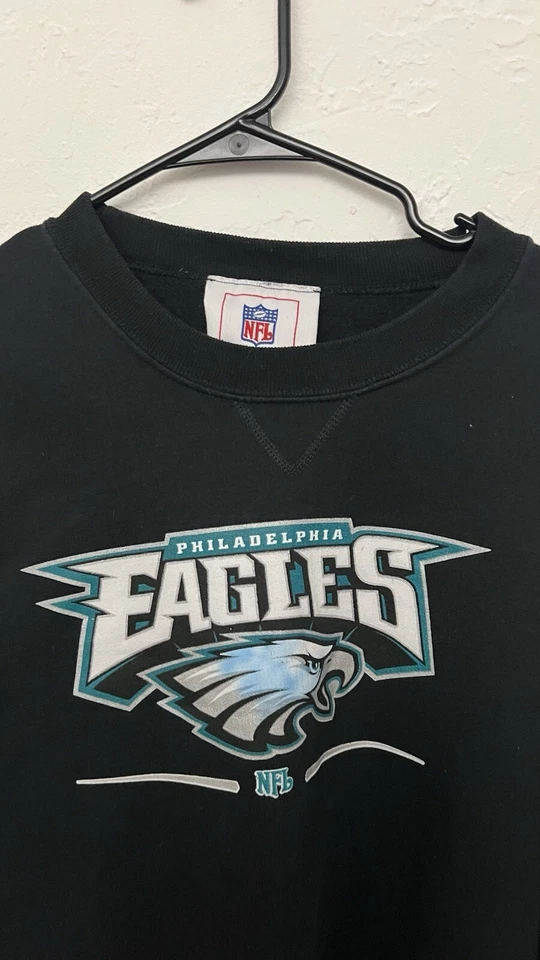 Vintage Jerzees  Philadelphia Eagles Men's XL Long Sleeve Sweatshirt Crew VTG - Image 2 of 3