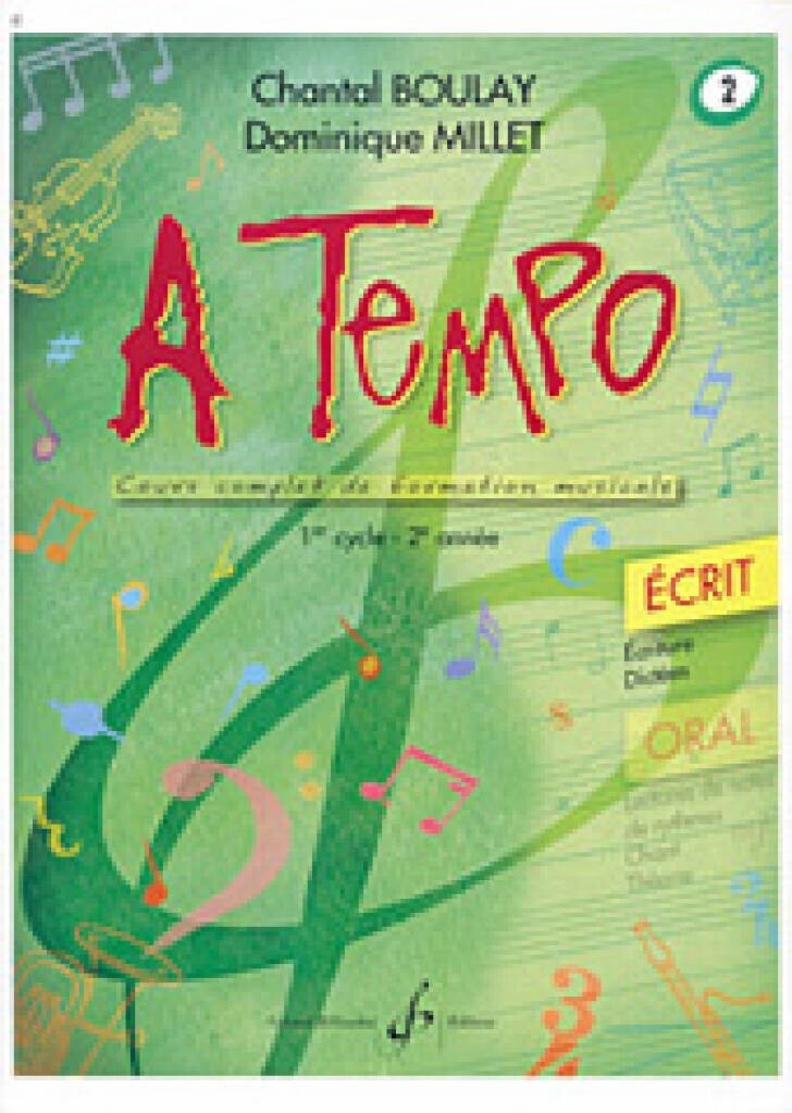 Chantal Boulay : A Tempo Vol 2 pour surmonter les difficultés en formation musicale