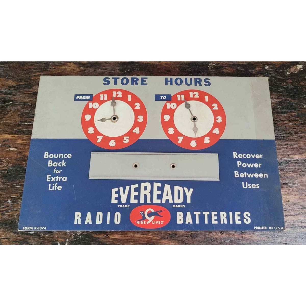 アンティーク雑貨 USA VINTAGE EVEREADY store display 50s Vintage Eveready Store Sign | eBay