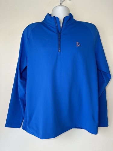 G Fore Golf Quarter Zip Performance Pullover Large Mens Blue Active ...