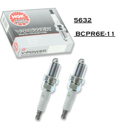 2 plugs NGK 5632 BCPR6E-11 V-Power Spark Plug for Q20PR-U11 3008 1765162 5632 xj