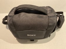Sony LCS-U21 Mirrorless or Camcorder padded Camera Bag case w/ Strap black logo