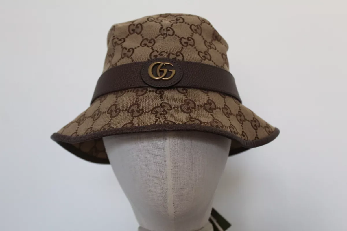 NWT GUCCI GG Marmont Supreme Monogram Bucket Hat M 58 cm