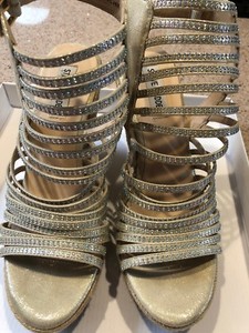 steve madden rhinestone wedge sandals