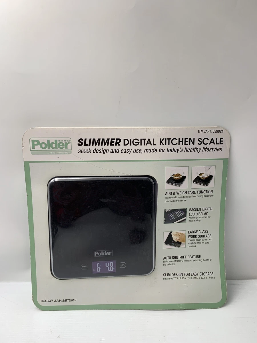 Polder Digital Kitchen Scale with Pull-Out Display