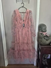 City Chic Small Maxi Kitty Print Plus Size 16