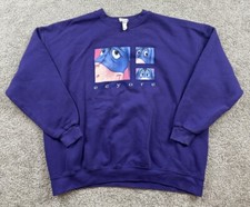 Vintage Disney Adult Sweatshirt 2XL Eeyore Made In USA 90s Pullover Fleece