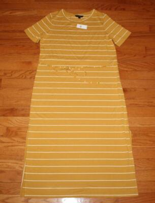 banana republic striped t shirt dress Banana Republic Tshirt Dress Small striped black and white small