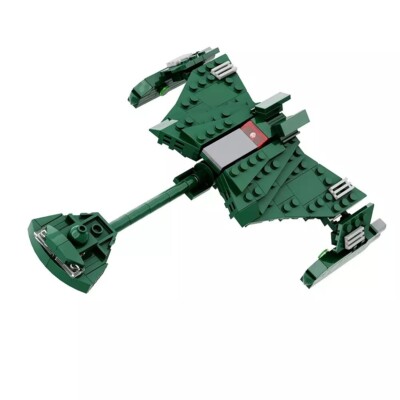 Star Trek Klingon D7 Class Cruiser Warship Green 223 Pcs MOC Building Blocks