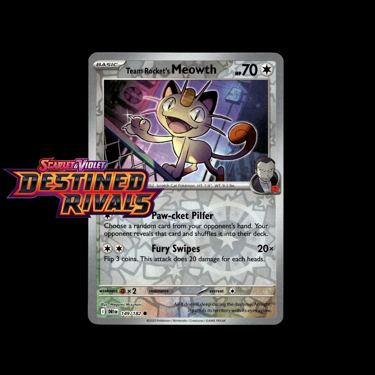 meowth pokemon card ebay Team Rocket's Meowth Pokémon TCG Cards for sale
