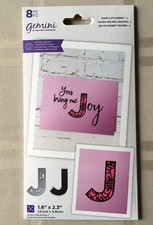 NEW Crafters Companion PLZ READ Make A Statement LETTER J Stamp  Die Set