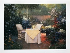 Sergon GARDEN PLEASURES Hand Signed Limited Edition Serigraph Art