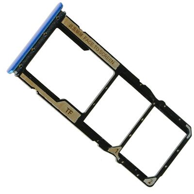 Sim Karten Halter Tray Fach Adapter Schlitten für Redmi 9A Blau