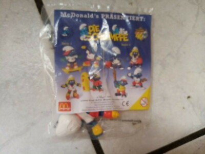 Mc Donald´s Sammelfigur in ovp. Tüte- ''Die Schlümpfe Serie 1 ''  Nr.2 Eisläufer