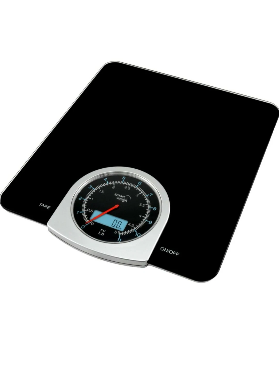 SMART WEIGH KITCHEN SCALE - DIGITAL/MECHANICAL - 11lb-5kg CAPACITY - GLS50-BLACK