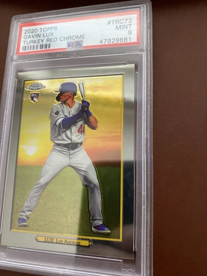 Gavin Lux 2020 Topps Turkey Red Chrome RC!! #TRC73 PSA MINT 9  - Image 3 of 4