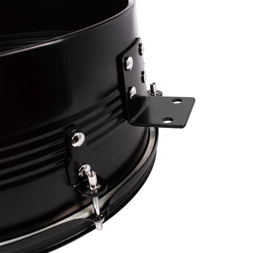 Glarry Percussion 13" 14" Timbales Drum Set with Stand and Cowbell Black Kit US - Picture 9 of 9