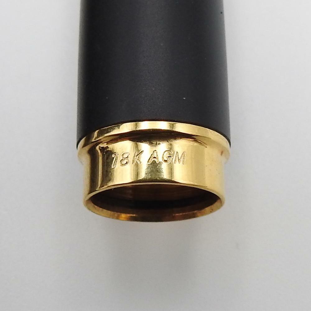 SAILOR Fountain Pen 18K AGM engraved operation unconfirmed Black