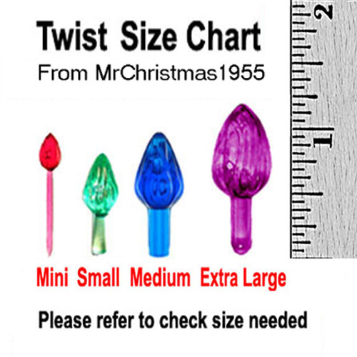 45 Small Twist Light Bulbs Replacement Pegs for Vintage Ceramic