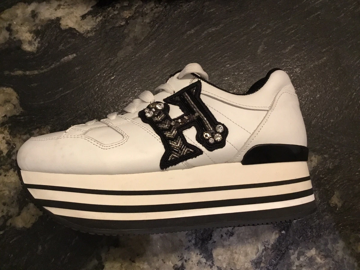 Tres belle baskets cuir blanche Hogan 36 5 authentique eBay