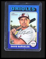 2024 David Banuelos Rookie Card Topps Heritage High #SP Blue Border #715 Orioles