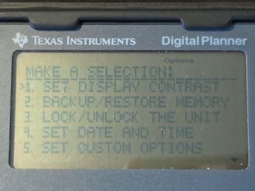 Texas Instruments Digital Planner 8200 vintage organisateur pièce de musée 1993 - Photo 5/5