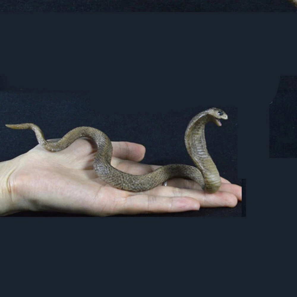 Solid PVC Plastic Realistic Cobra Snake Model Replica Animal