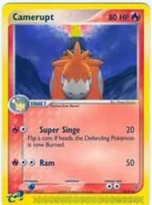 Pokemon Card - Dragon 24/97 - CAMERUPT (uncommon) - NM