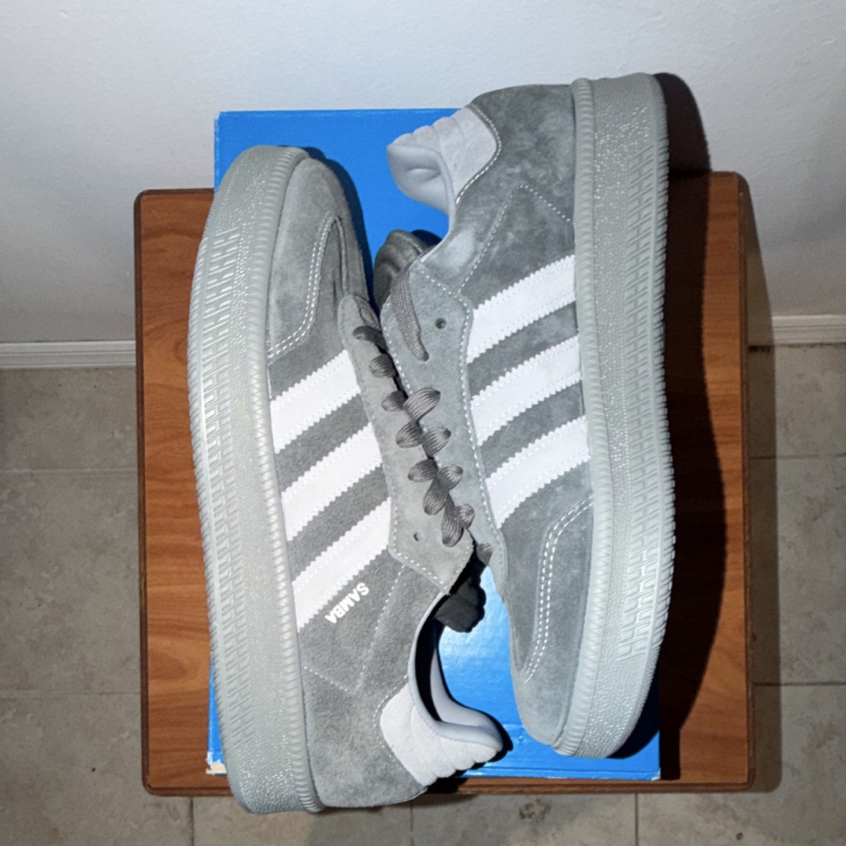 adidas Samba XLG in Carbon / Grey / Grey. adidas Samba XLG  main image 3