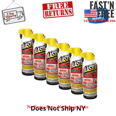 (6 Pack) PB Blaster Penetrating Oil Rusted Seized Bolts Lubricant Spray 11 oz.