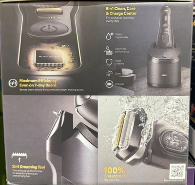 BRAUN Series 9 Sport + Electric Shaver Wet & Dry Clean & Charge
