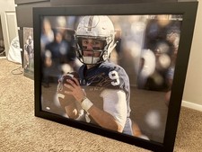 Signed Trace McSorley Penn State 22x28 Poster JSA cert Nittany Lions Ravens 