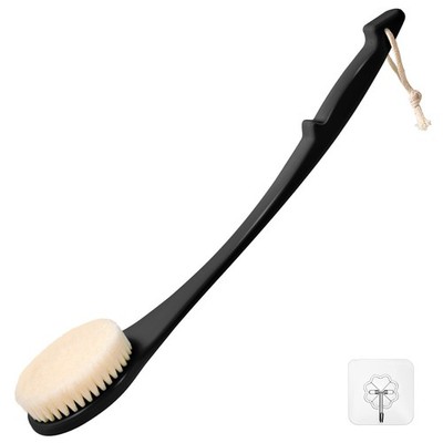Back Scrubber for Shower, 17-Inch Shower Brush Men 17 in - Black, Black 