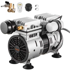 5.2CFM 550W 3-Acre 50ft 3/4HP Aerator with Timer & Valves, No Diffuser, Black