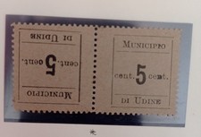 francobolli Citta Di Udine, 1918 (Occupazione Austriaca) Due Valori Te'te-be'che