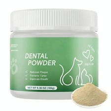 Dental Powder for Dogs   Teeth Cleaning  Dental Care Made Easy   60 Scoops