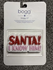 Bogg Bag Bogg Bit Santa! I Know Him! Christmas Holiday Bag Accessory