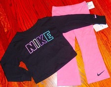 NIKE SPORT AUTHENTIC TODDLERS GIRLS BRAND NEW ORIGINAL 2Pc SET Size 4, NWT
