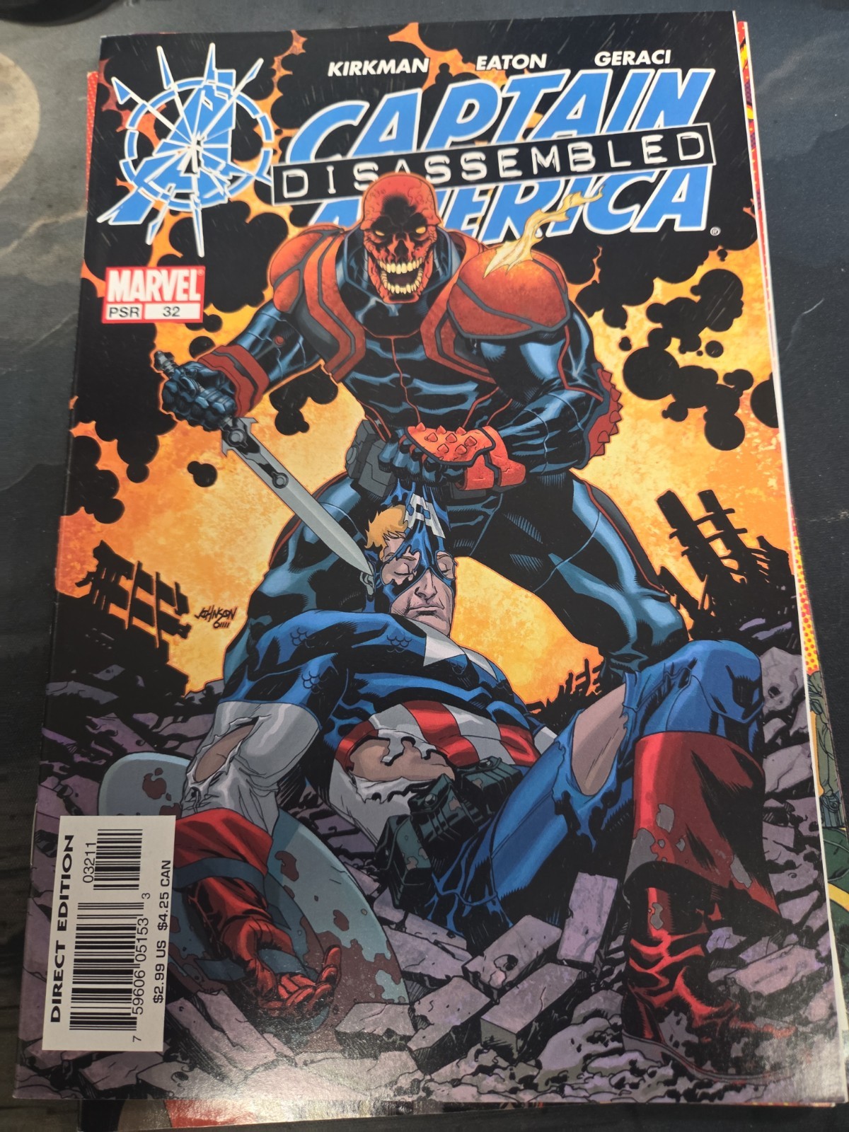 Captain America 32 2004 Marvel Knights. Disassemble. Red Skull
