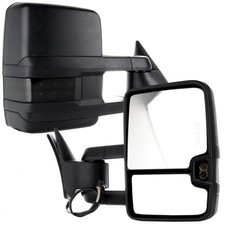Tow Mirrors Lh Rh Black Power Adjust Turn Signal For Chevy Gmc C1500 K1500 88-98 Tow Mirrors Lh Rh Black Power Adjust Turn Signal For Chevy Gmc C1500 K1500 88-98