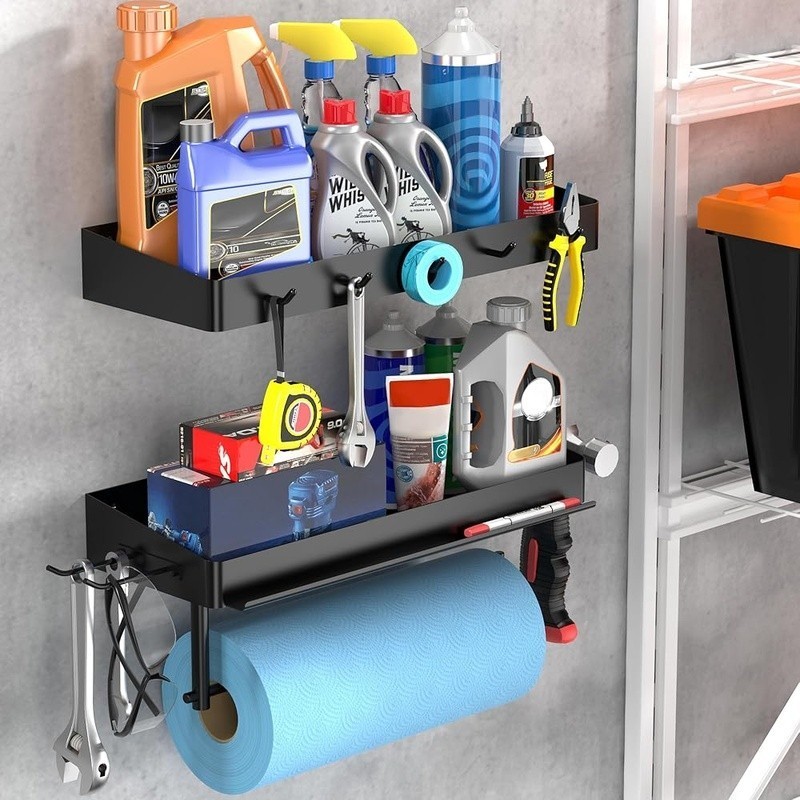 Holder Wall Mount Adhesive Screws Kitchen Towel Rack