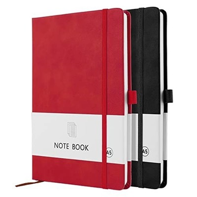 Profi A5 Notizbuch Set - robustes Hardcover, perfekt für Arbeit und Schule